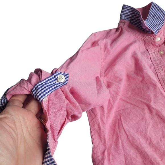 Vineyard Vines Cotton Long Sleeve Blouse Size 4 - Picture 3 of 5